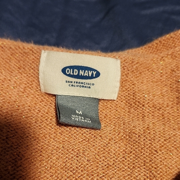 💙Old Navy -  Long Sleeved Sparkly Sweater in Peachy-Pink - Picture 3 of 5